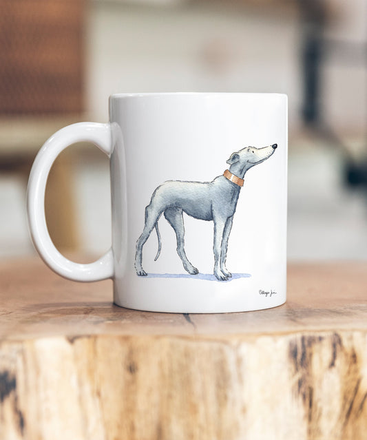 Greyhound Grey Ceramic Mug