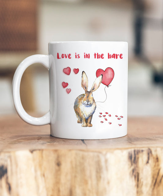 Love Is In The Hare Valentine's Ceramic Mug