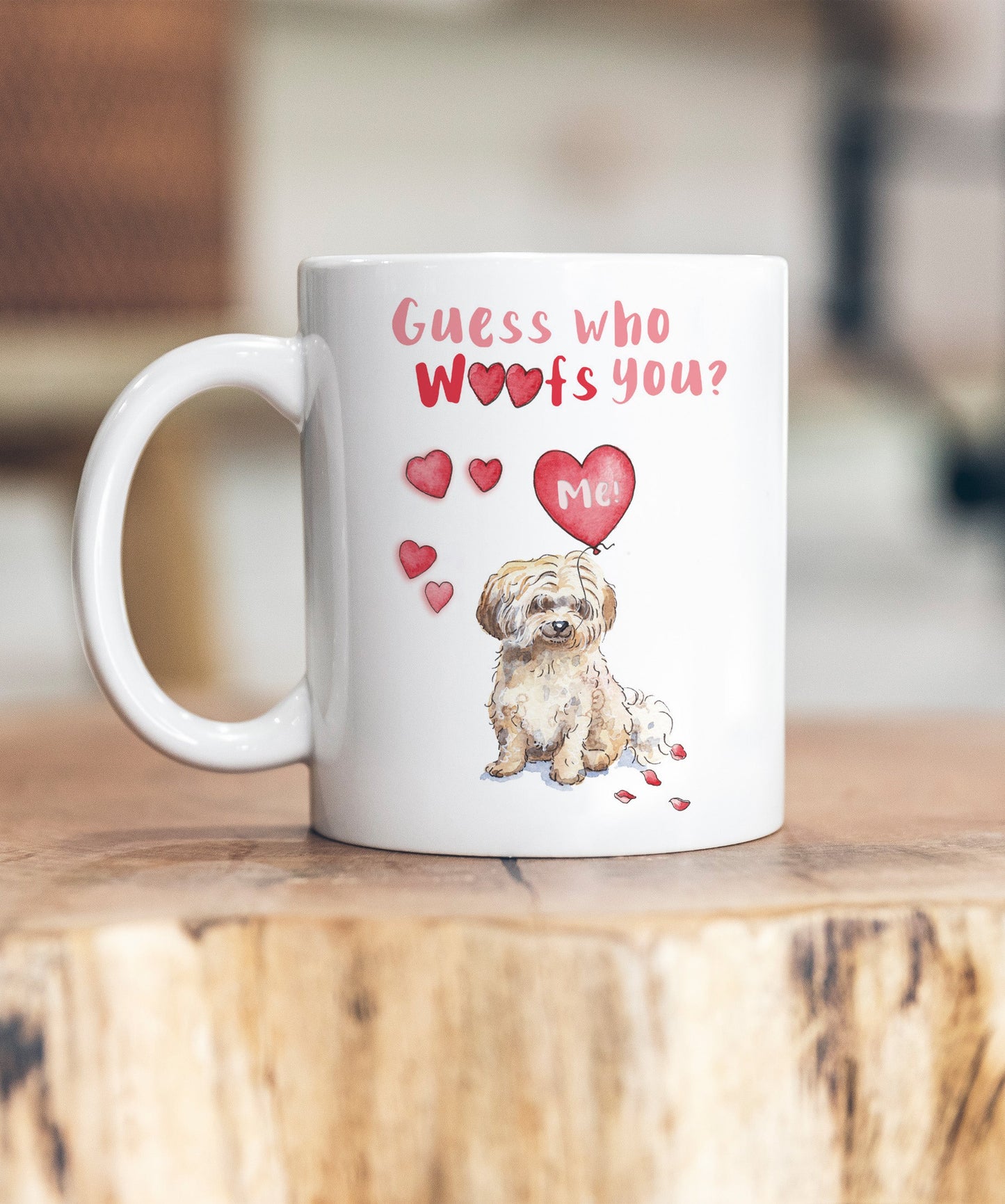 Havanese Fawn Guess Who Woofs You Ceramic Mug