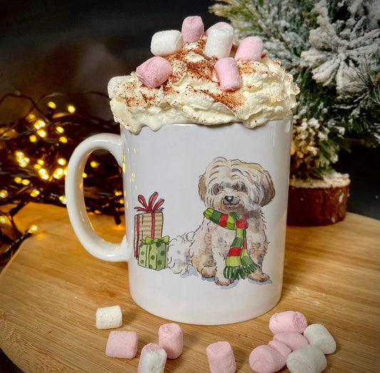 Havanese Fawn Christmas Ceramic Mug