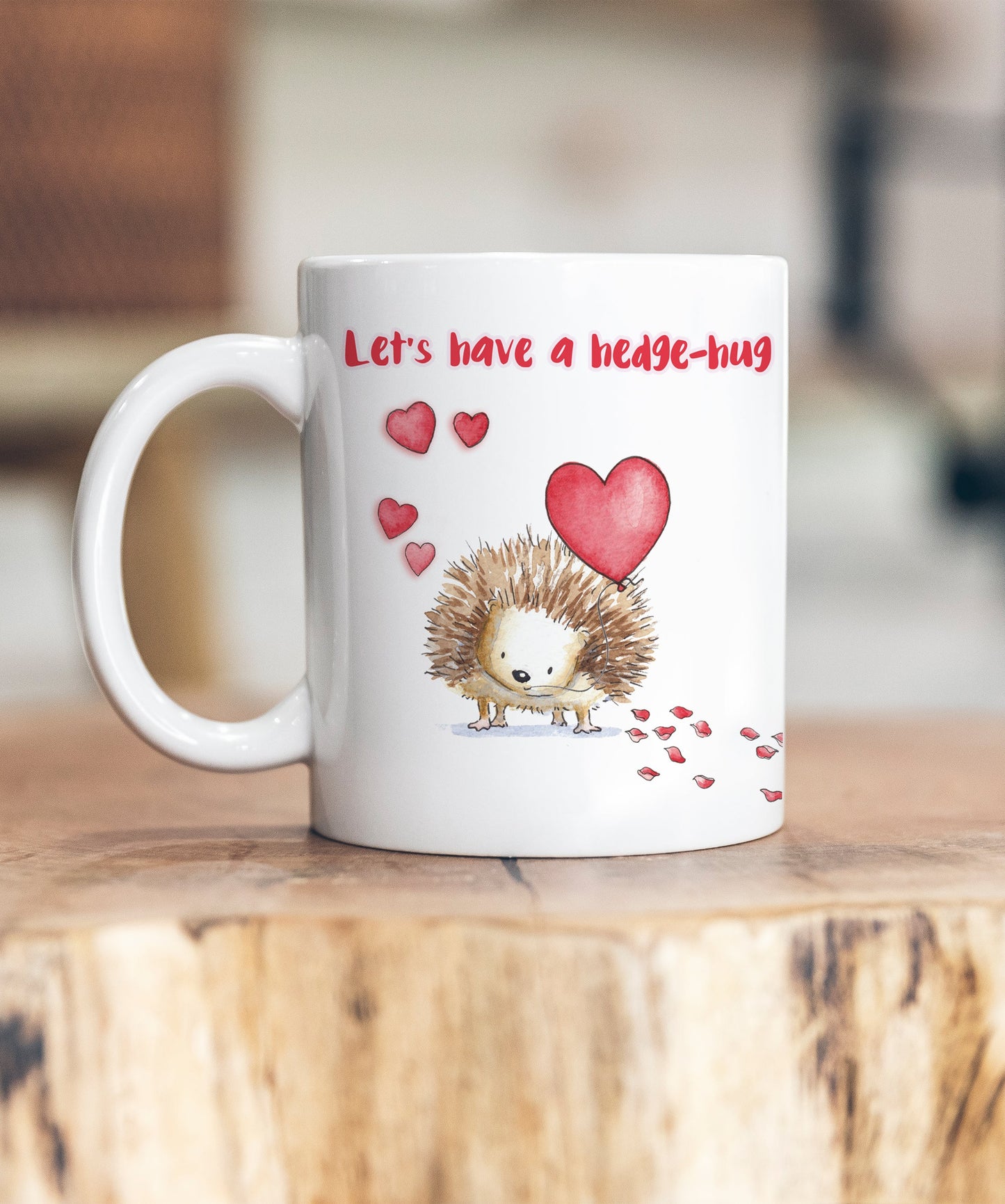 Let's Have A Hedge-Hug Valentine's Ceramic Mug