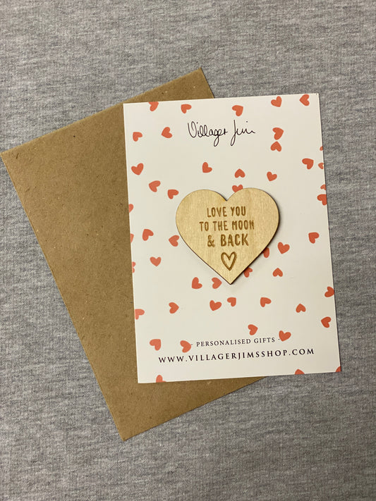 Love You To The Moon & Back - Pocket Hearts