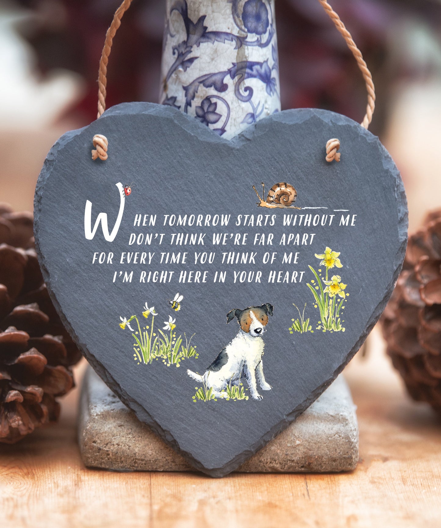 Jack Russell Sitting - When Tomorrow Starts - Slate Heart