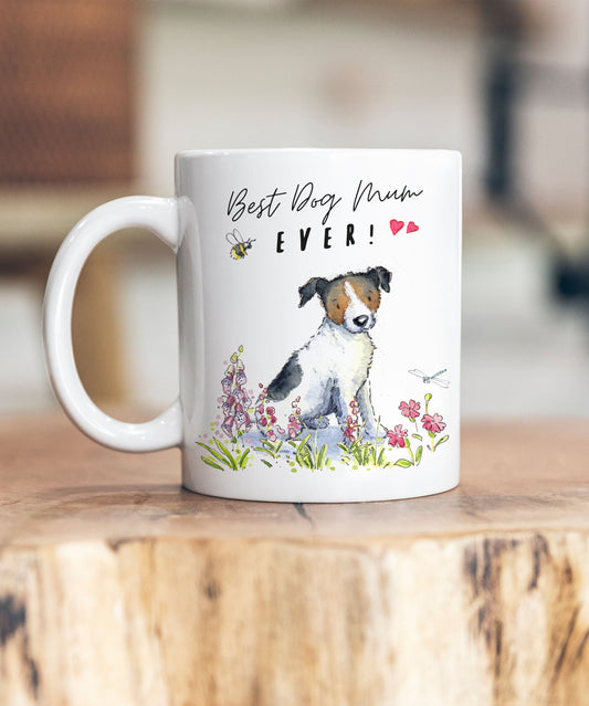 Best Dog Mum Jack Russell Sitting Ceramic Mug