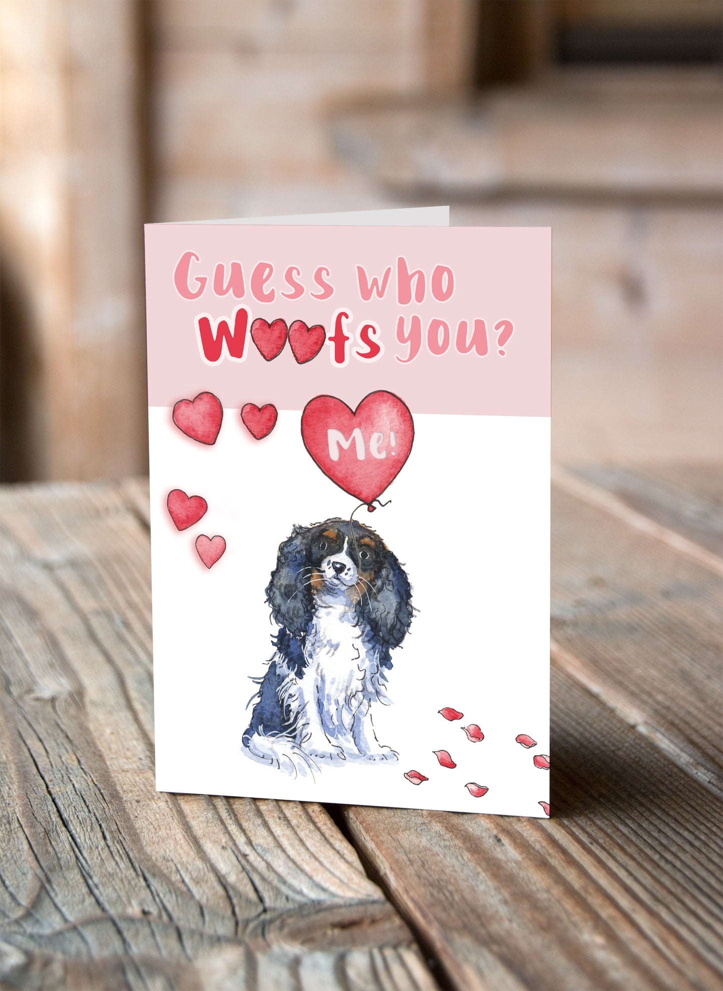 Cavalier King Charles Spaniel Valentine's Card