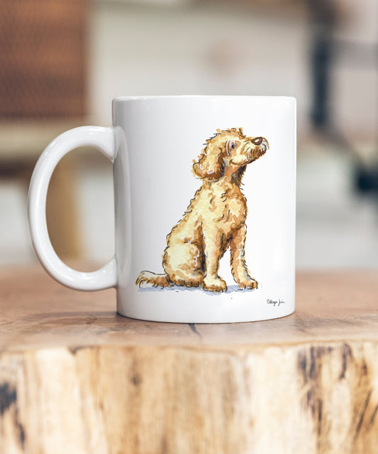 Labradoodle Yellow Ceramic Mug