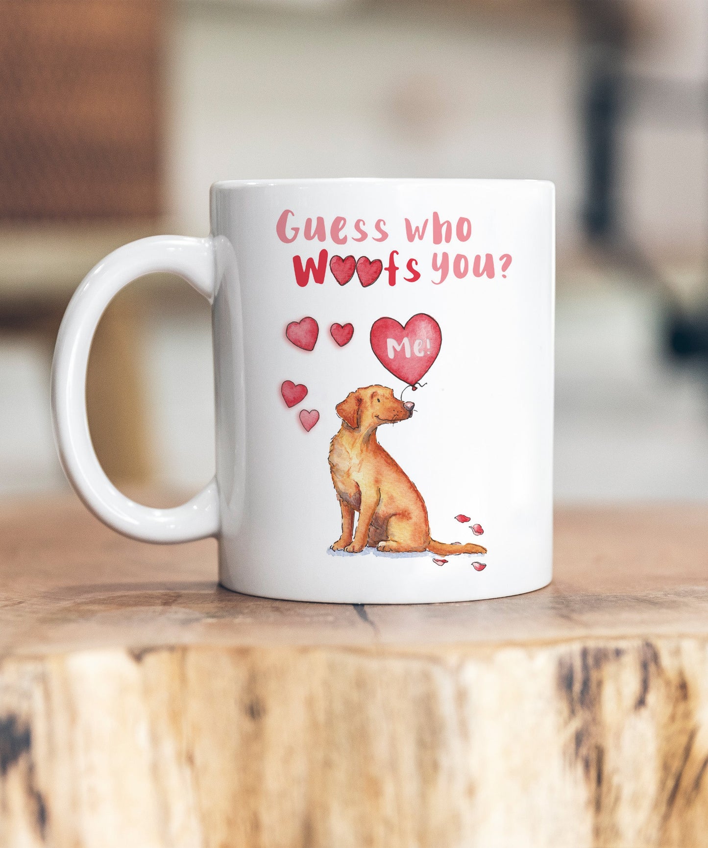 Labrador Fox Red Guess Who Woofs You Ceramic Mug