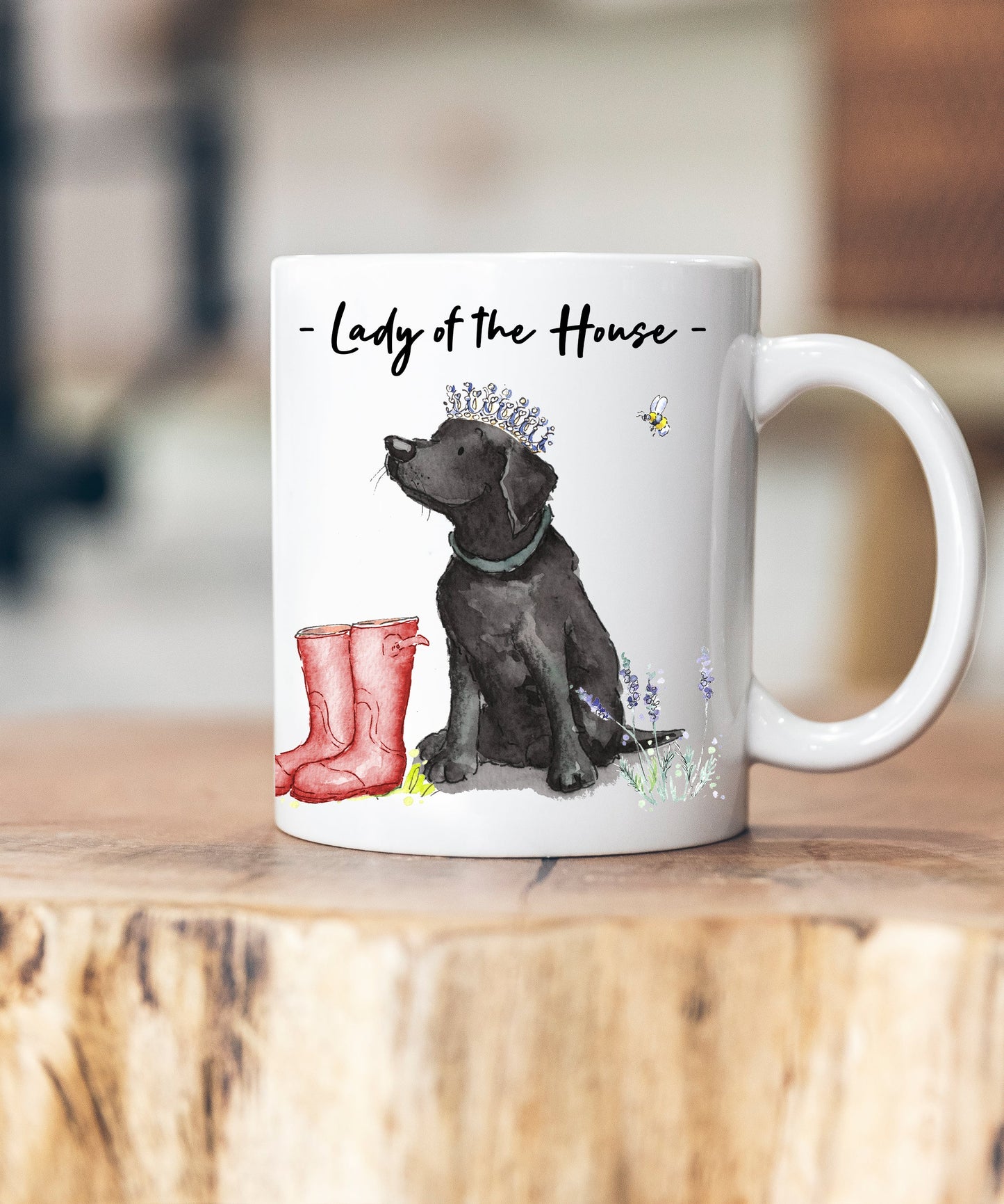 Lady of the House Black Lab Ceramic Mug