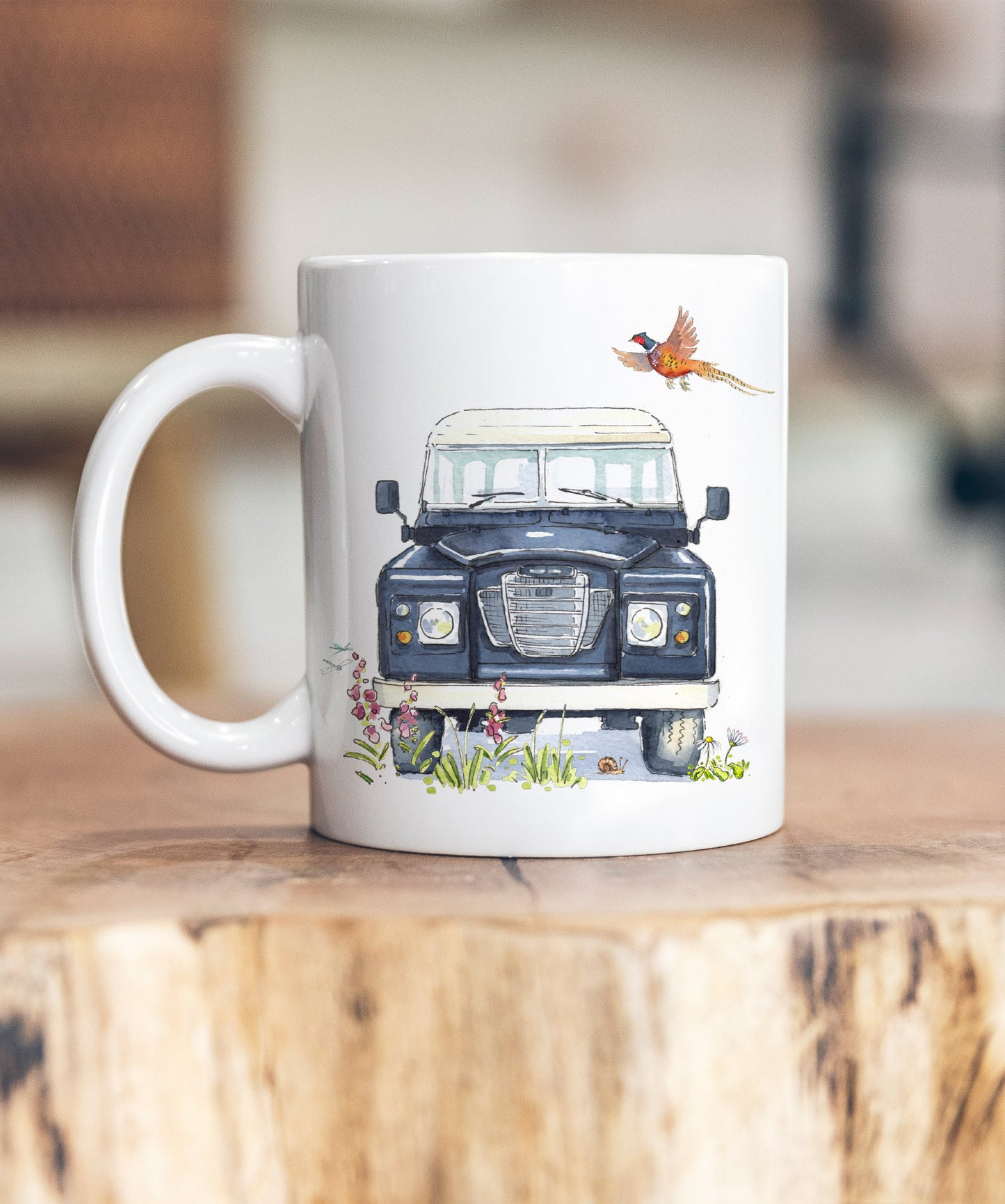 Landy Navy Blue Ceramic Mug