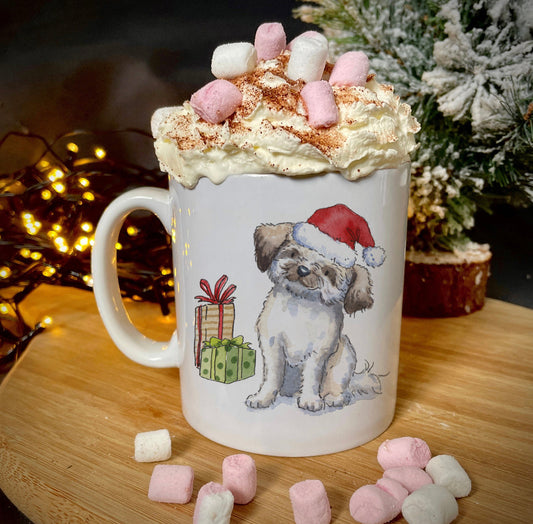 Lhasa Apso Christmas Ceramic Mug