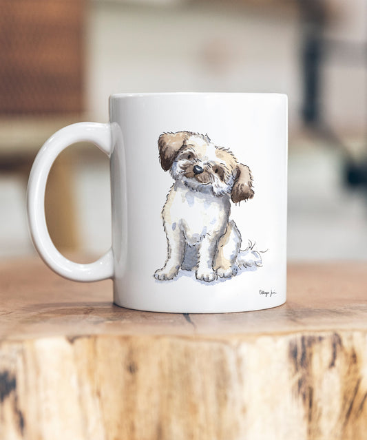 Lhasa Apso Sitting Ceramic Mug