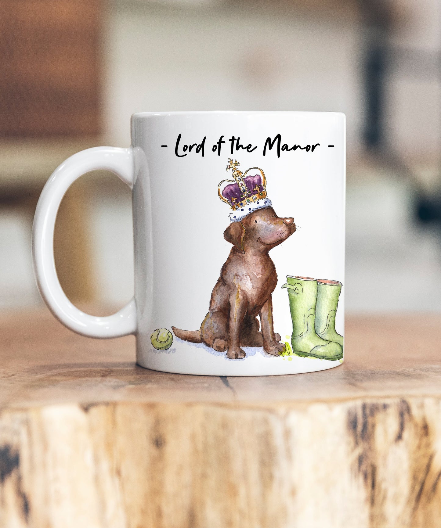 Lord of the Manor Chocolate Lab Ceramic Mug