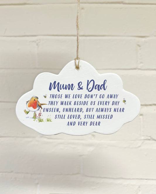 Those We Love Mum & Dad Ceramic Cloud