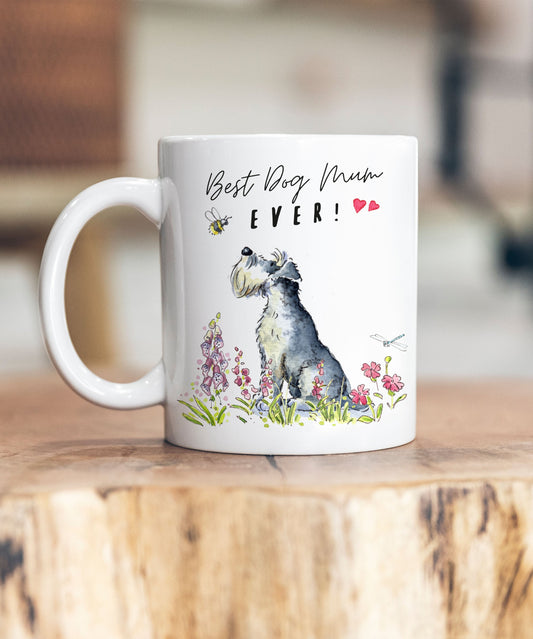 Best Dog Mum Miniature Schnauzer Ceramic Mug