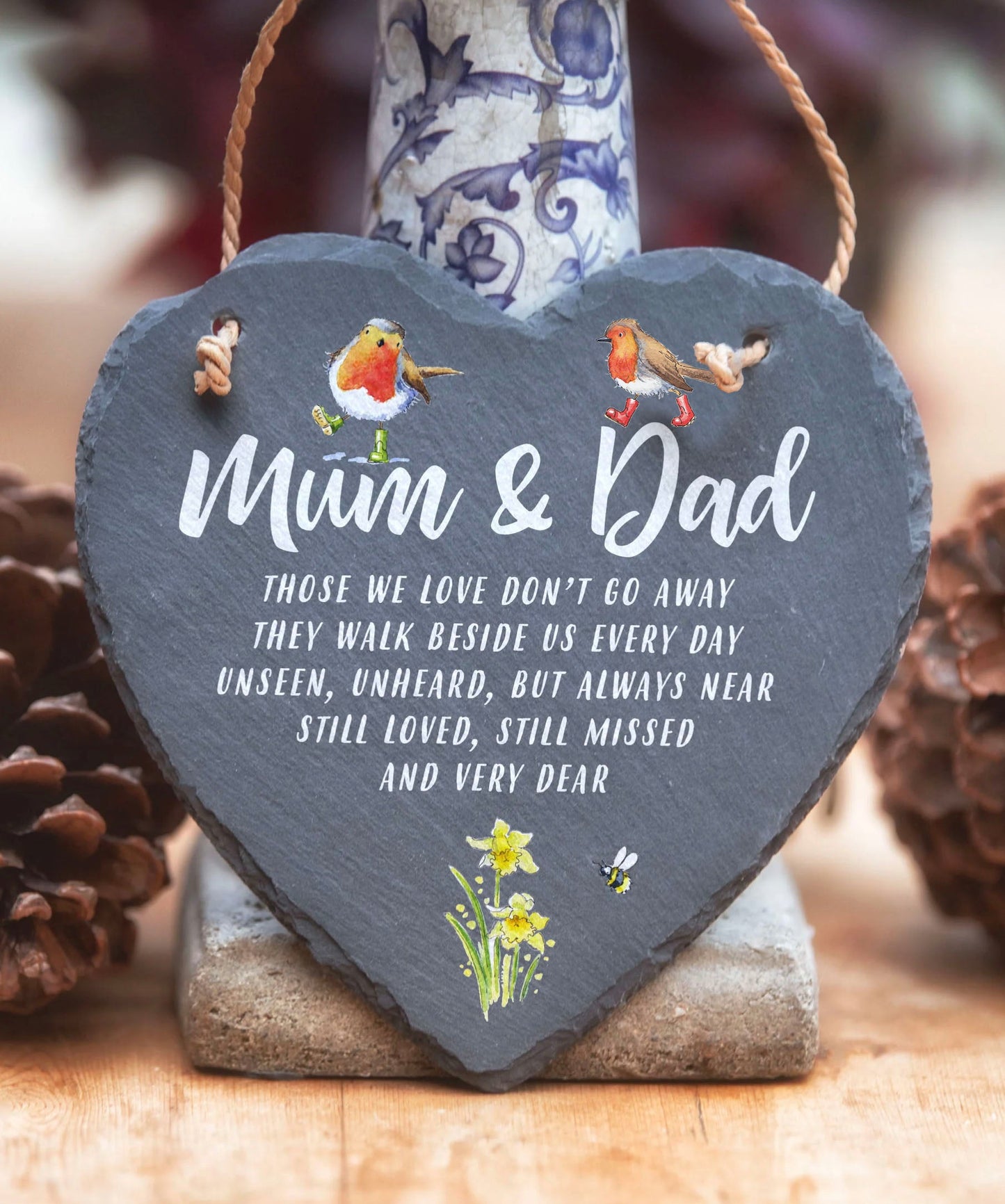 Mum & Dad Slate Heart