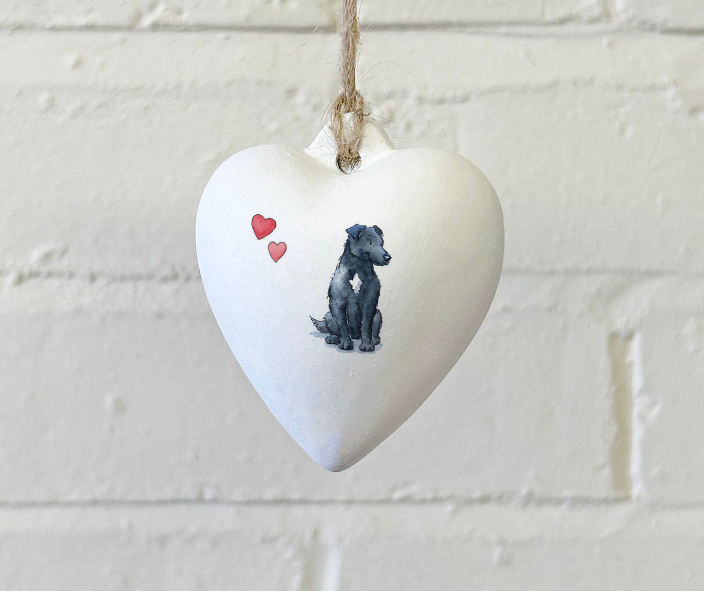 Patterdale Ceramic Heart Bauble