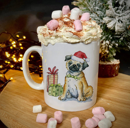 Pug Christmas Ceramic Mug