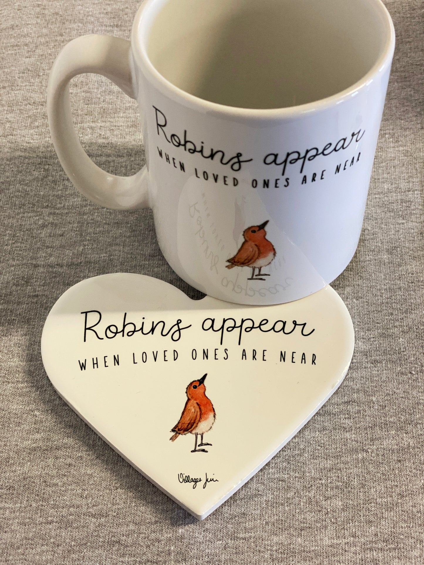 Robins Appear Ceramic Coaster