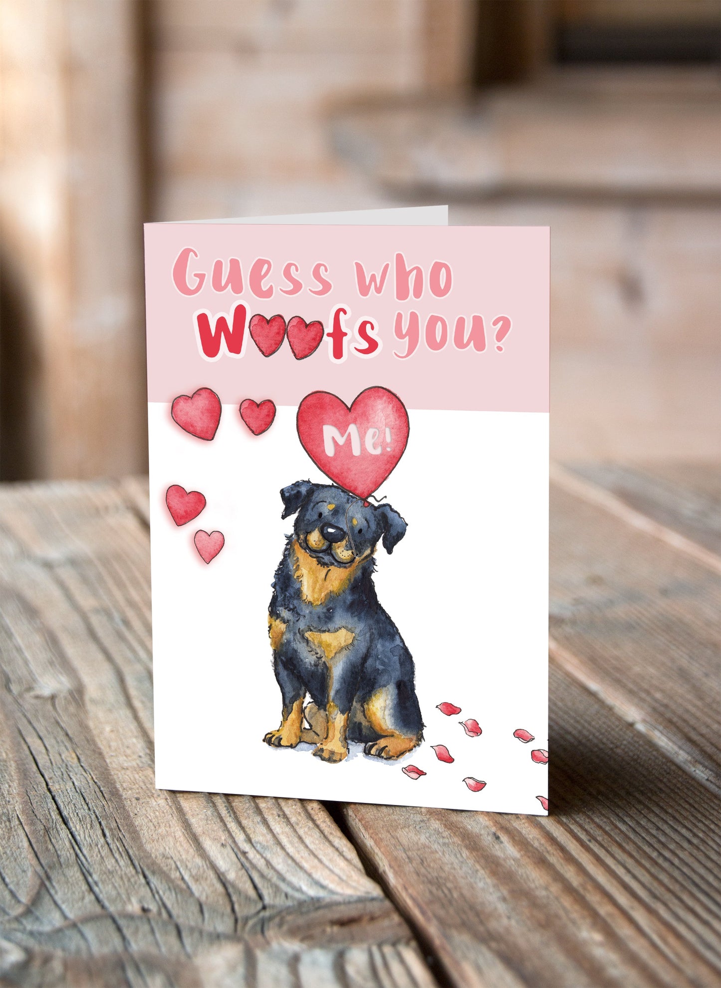 Rottweiler Valentine's Card