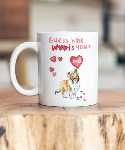 Rough Collie Guess Who Woofs You Ceramic Mug