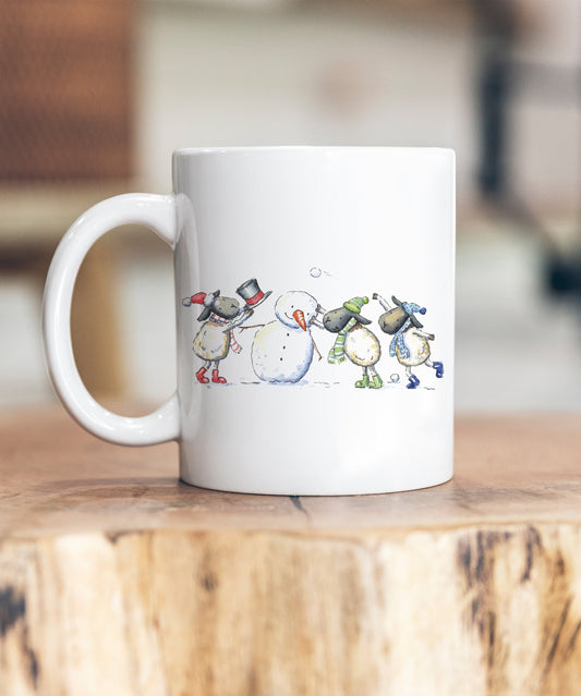 Sheepies Snowman Ceramic Mug