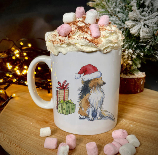 Sheltie Christmas Ceramic Mug