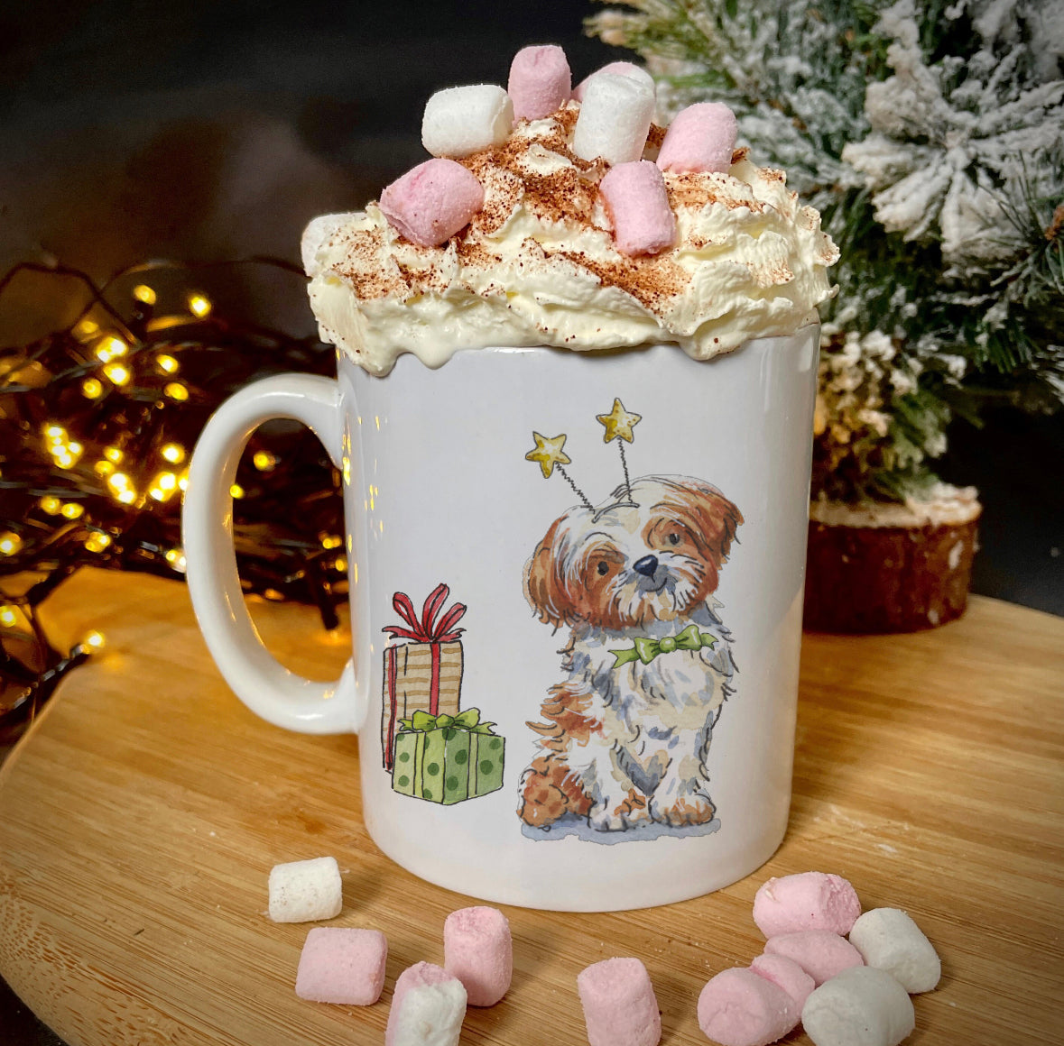 Shih Tzu Christmas Ceramic Mug