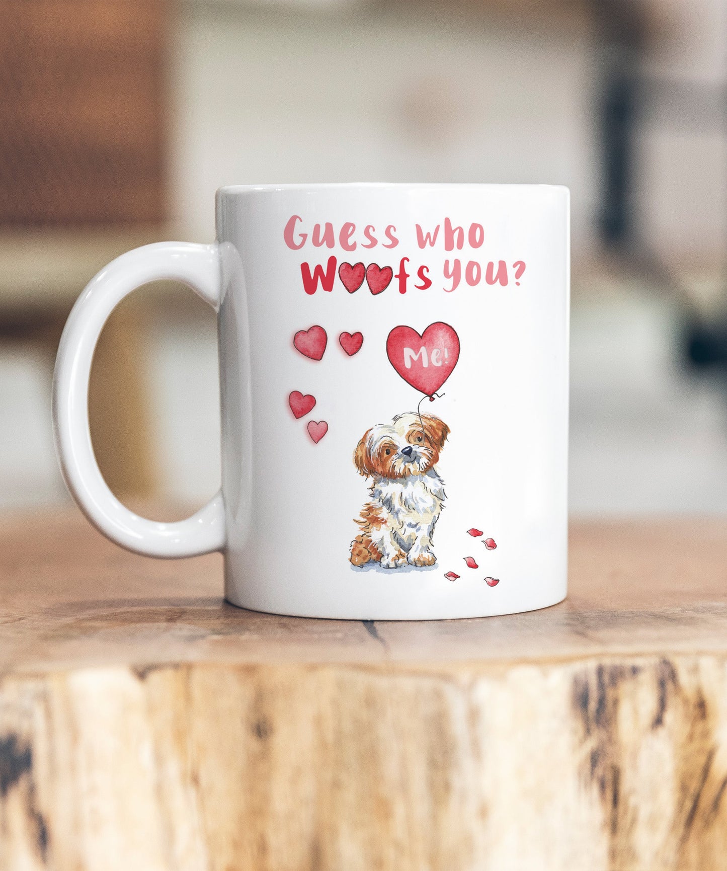 Shih Tzu Guess Who Woofs You Ceramic Mug