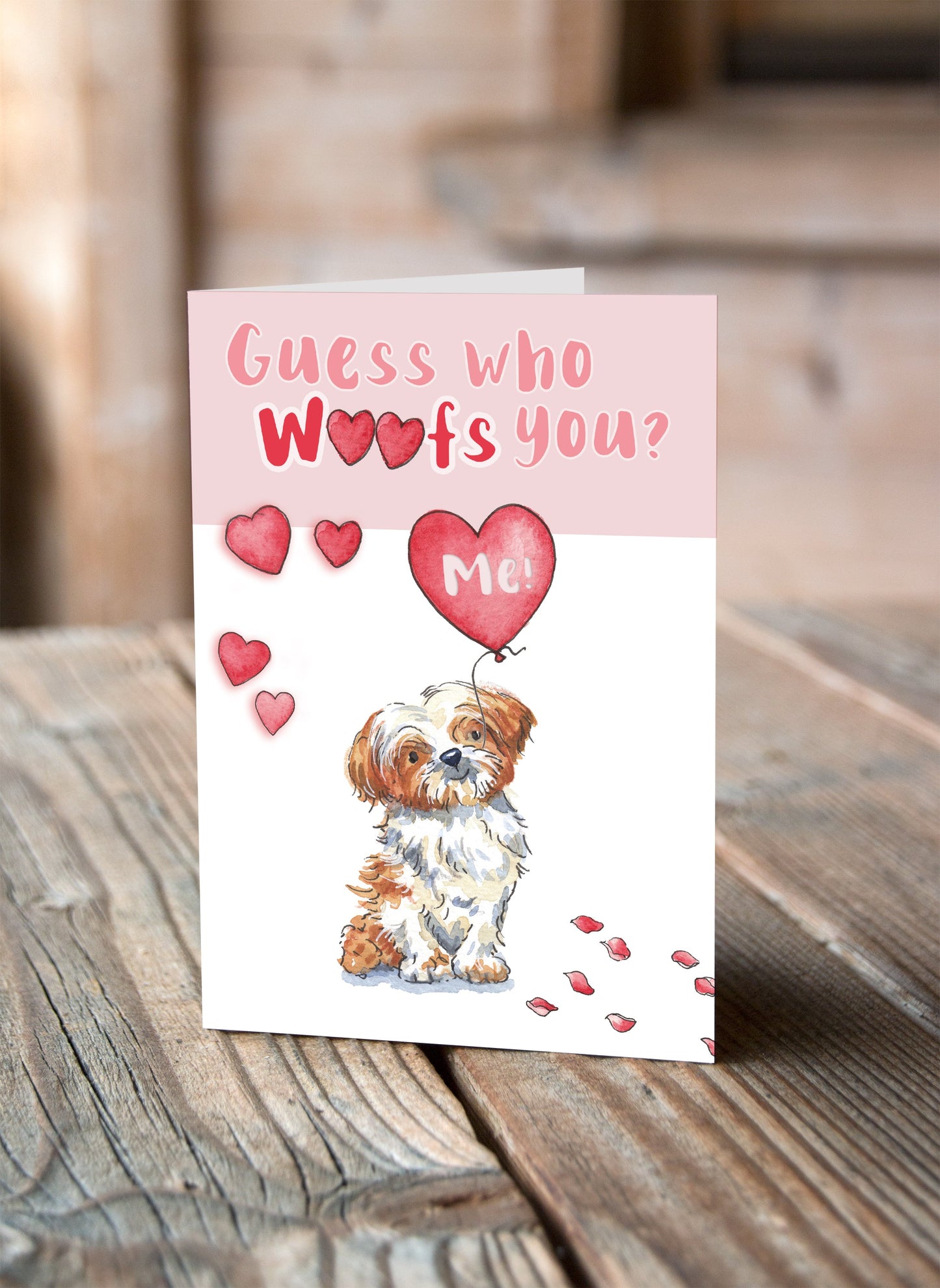 Shih Tzu Valentine's Card