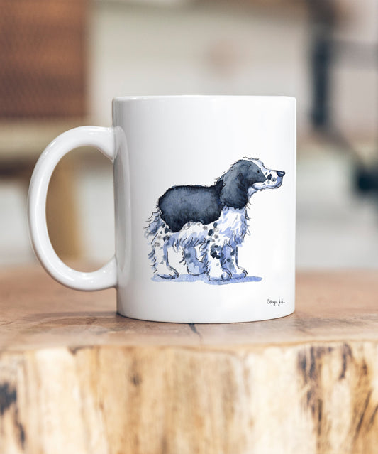 Cocker Black & White Ceramic Mug