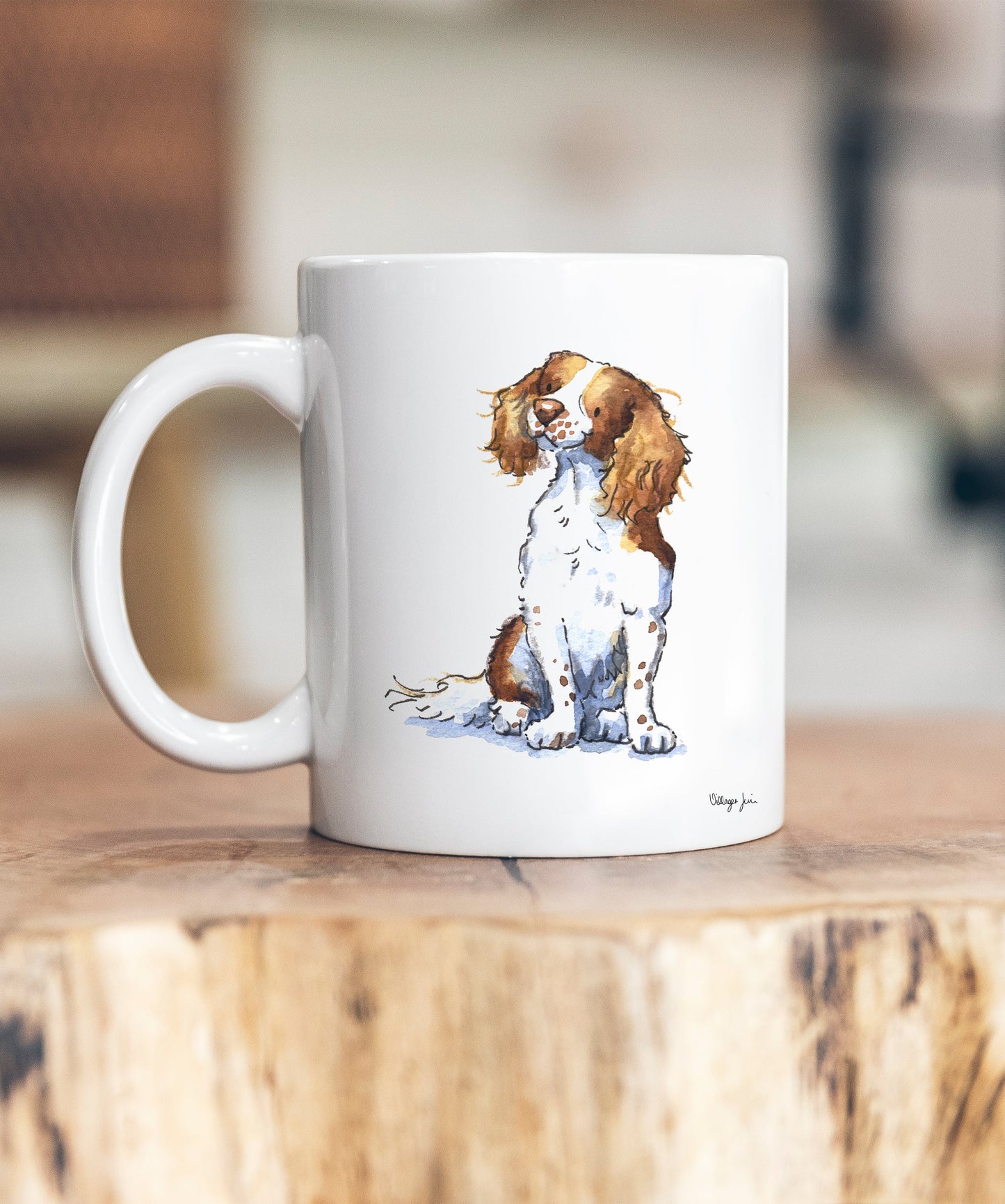 Springer Spaniel Brown & White Ceramic Mug