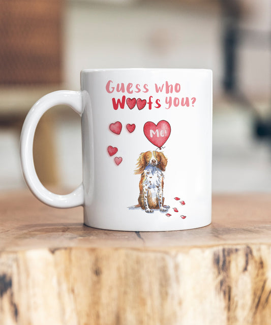 Sprocker Guess Who Woofs You Ceramic Mug