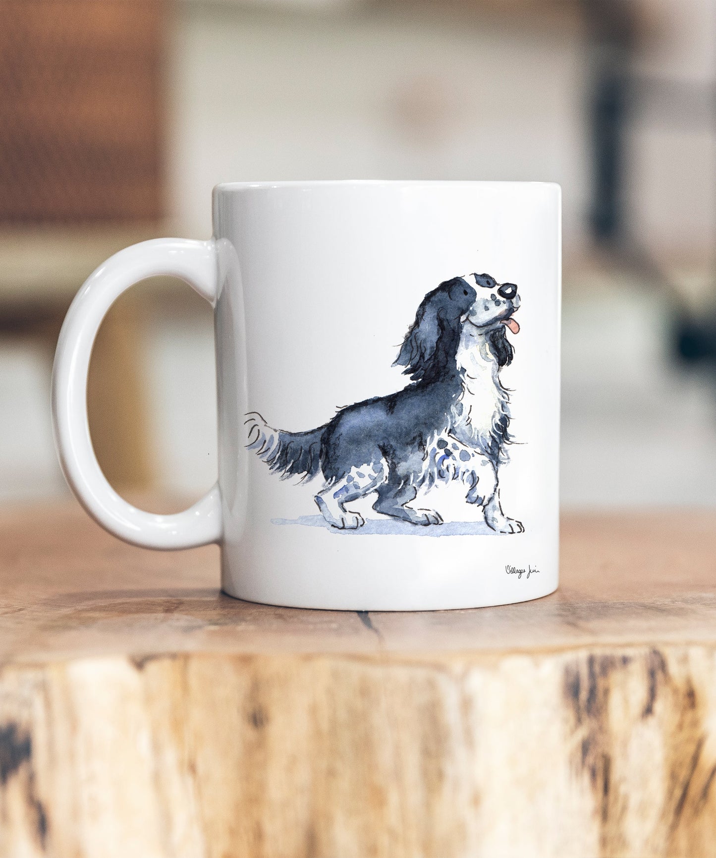 Sprocker Black & White Ceramic Mug