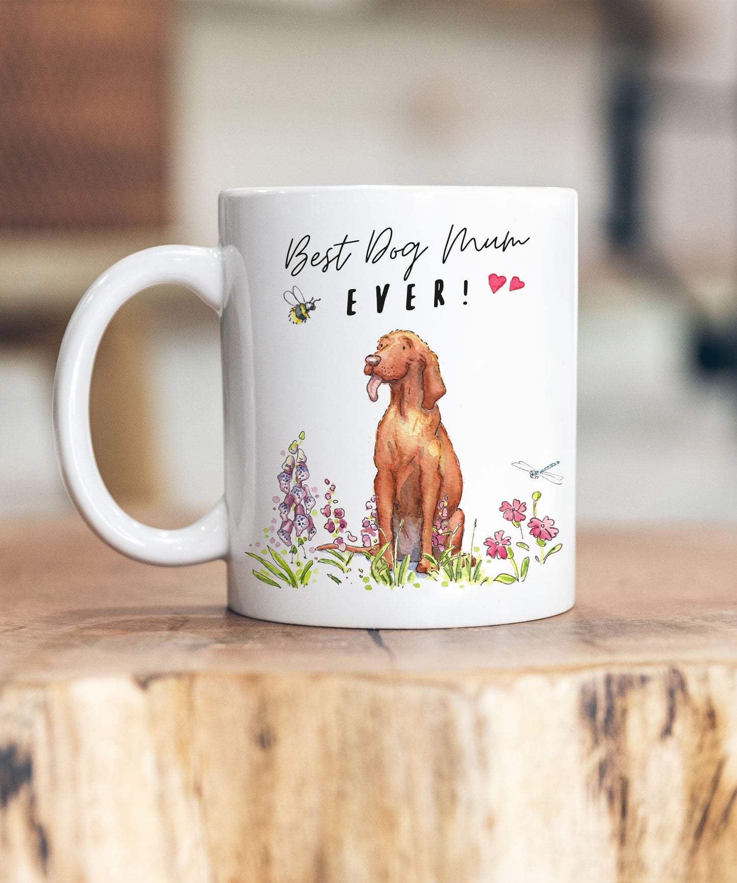 Best Dog Mum Vizsla Ceramic Mug