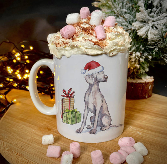 Weimaraner Christmas Ceramic Mug