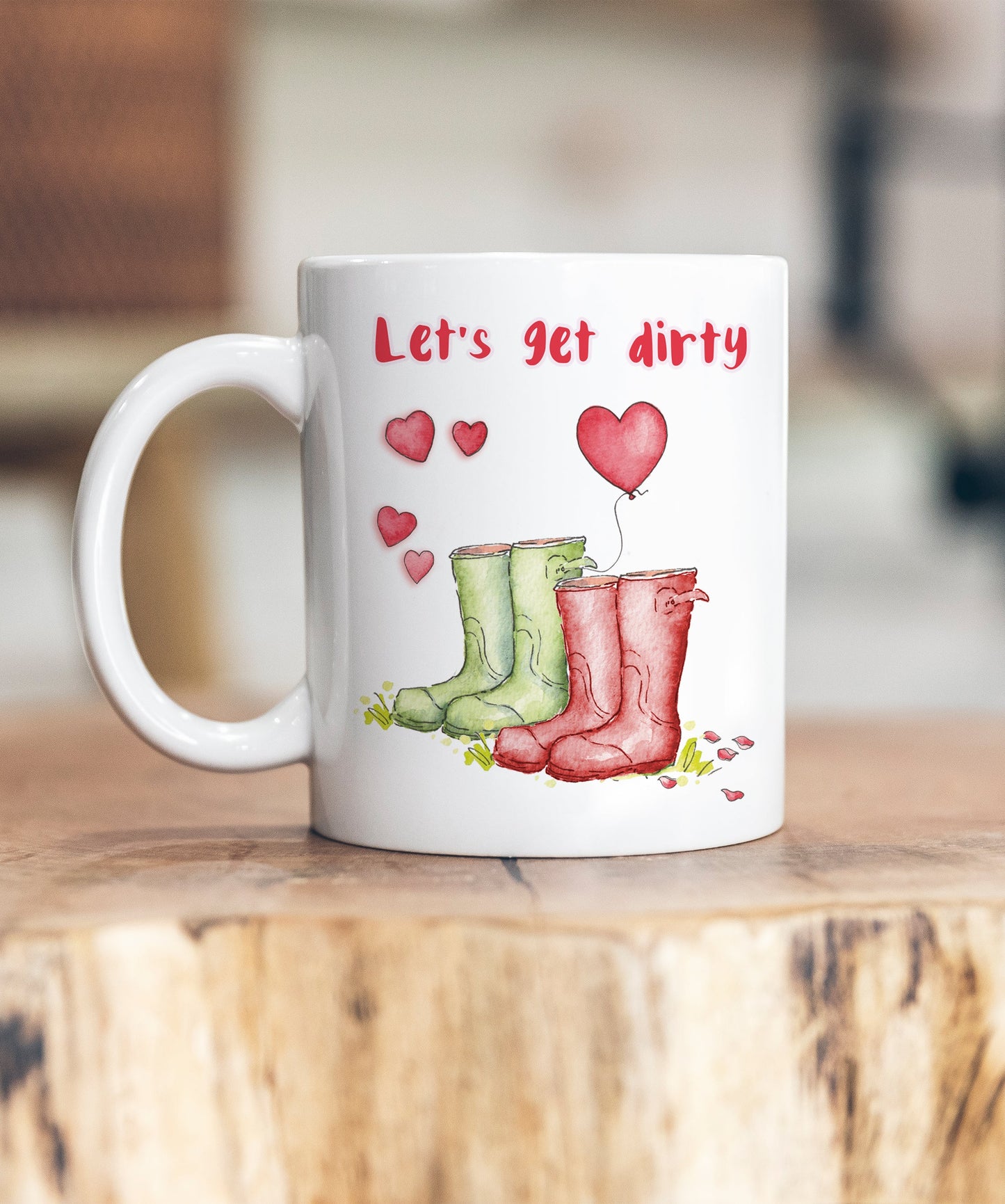 Let's Get Dirty Valentine's Ceramic Mug