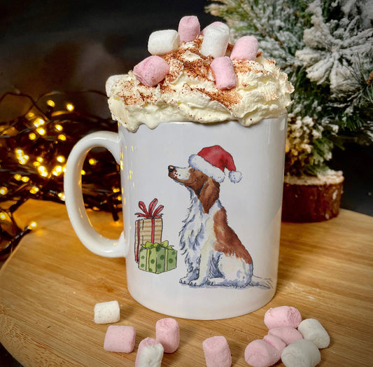 Welsh Springer Christmas Ceramic Mug