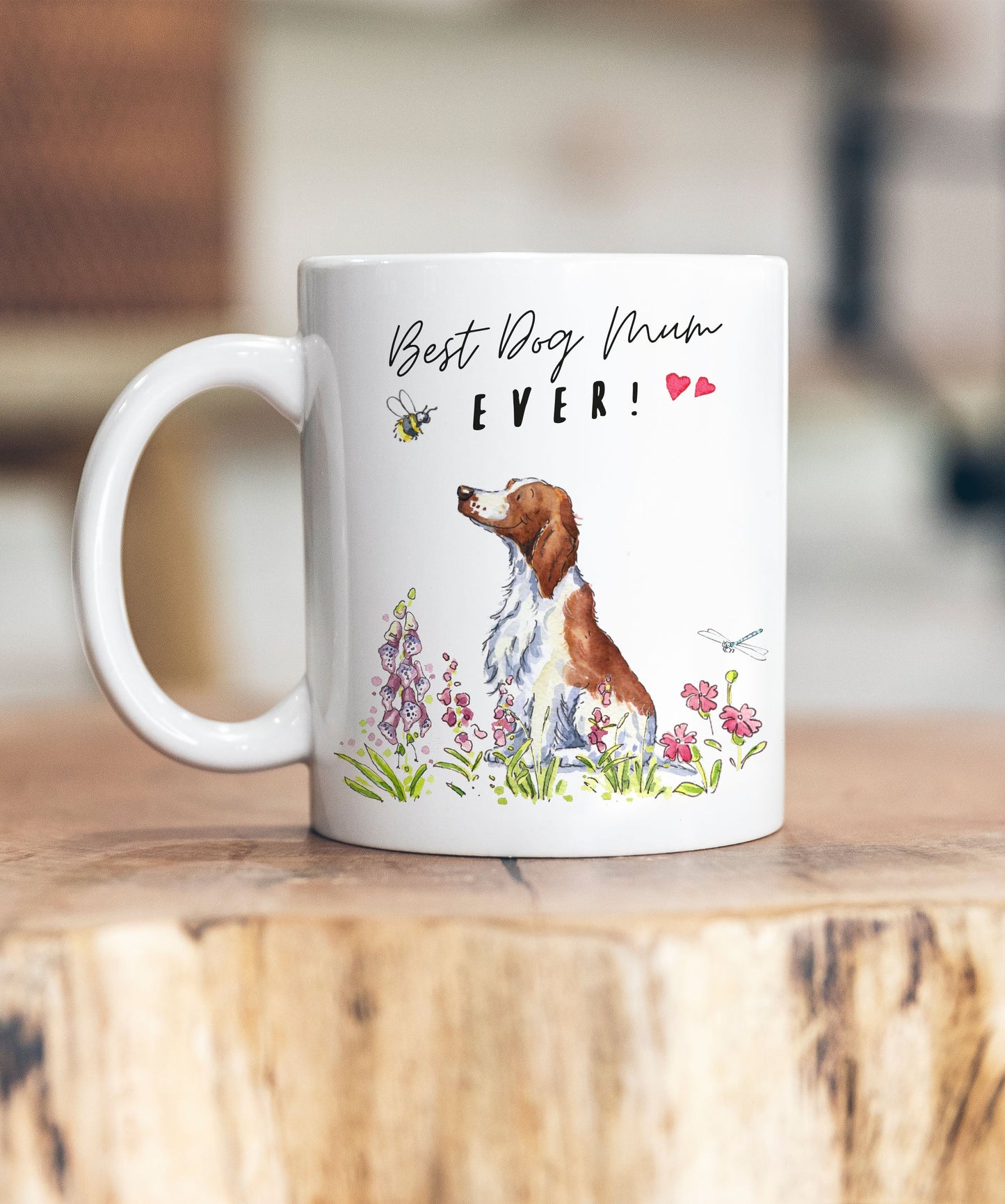 Best Dog Mum Welsh Springer Ceramic Mug