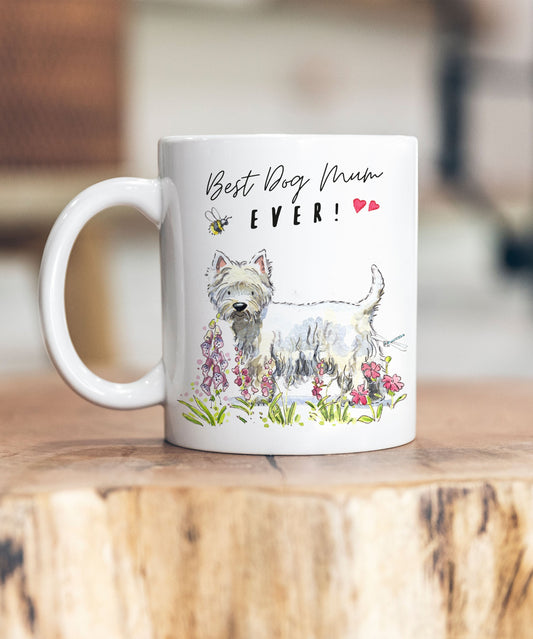 Best Dog Mum Westie Ceramic Mug