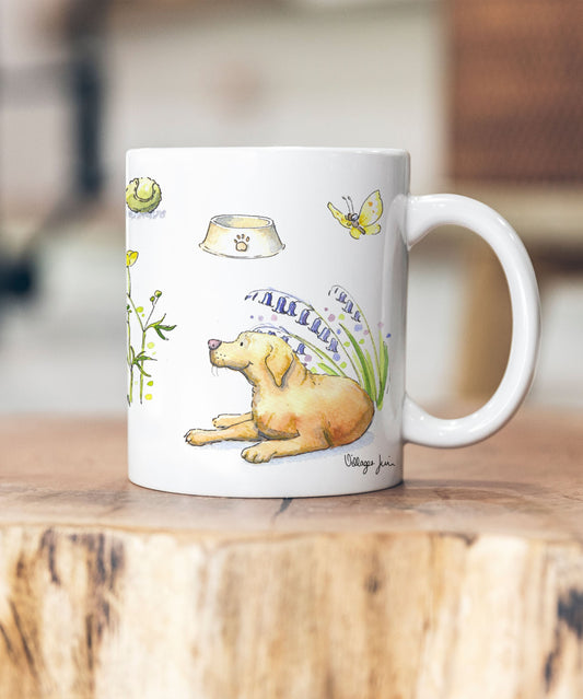 Yellow Labrador Montage Mug