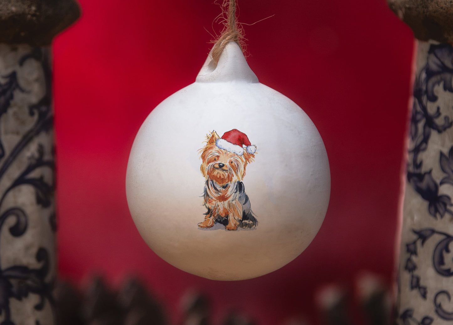 Yorkshire Terrier Ceramic Bauble