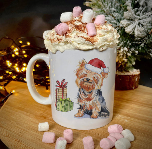 Yorkshire Terrier Christmas Ceramic Mug